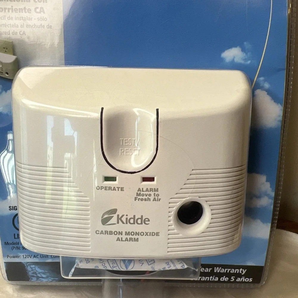 Kidde KN-COB-DP-H Carbon Monoxide Alarm AC Plug In Detector New Sealed